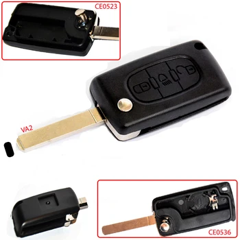 

Remote casing key shell for CITROEN PICASSO XSARA C2 C3 C4 C5 C6 C8 BERLINGO for PEUGEOT 107 207 307 308 406 407 807 PARTNER