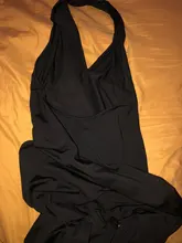 Toplook-mono Sexy con cuello en V para mujer, Bodycon sin espalda cuello Halter, ropa de calle elegante, conjuntos sólidos, ropa deportiva, 2020