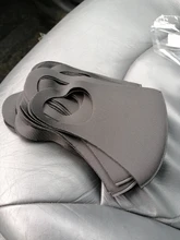 Mascarilla de esquí reutilizable para adultos, pañuelo transpirable de algodón, color negro, a la moda, lavable, protección contra los gérmenes, 25 uds.