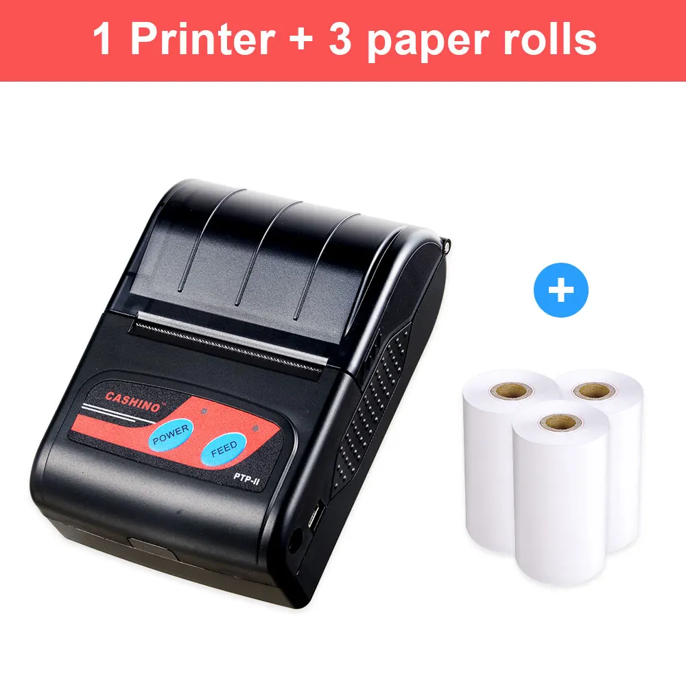 Impressora de Recibos Box Mini Portátil Bluetooth Polegadas 58 mm com 2000mah Usb Mais Bluetooth - Imagem 4