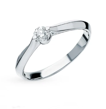 

Gold ring with diamonds sunlight sample 585