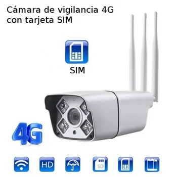 

4G surveillance camera with SIM card