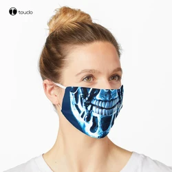 Iron Robot Skull Mask Face Mask Filter Pocket Cloth Reusable Washable