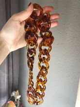 Cadena de resina acrílica para bolsos, accesorios para bolsos, cinturón de plástico para mujer