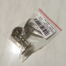 5 unids/set de cepillos de alambre de pulido de 25mm de diámetro, accesorios Dremel de acero inoxidable, herramientas de molienda giratorias, herramientas de extracción de Metal