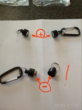 Mosquetón magnético pequeño con ganchos de mosquetón, accesorios de pesca, llavero de pesca, mosquetón para exteriores, para campo gancho de carabina, Montañismo