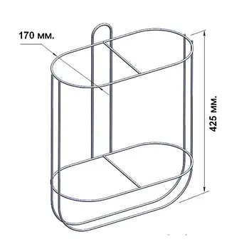 

Stand for 2 cranes 170mm, straight 020321T