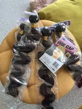 Mechones de pelo ondulado brasileño, cabello humano 100% tejido, Color Natural, n. ° 4, extensión de cabello marrón Remy, tejido de Color de 1/3/4 Uds.