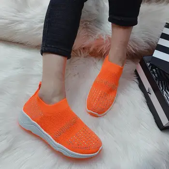 

Shoes Woman Socks Sport Running Athletic comfort breathable with rhinestones