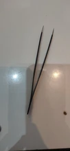 Pinza de mano de 1,0 MM para decoración de uñas, herramienta de selección de Gel acrílico para decoración de gemas, diamantes de imitación, pinzas negras para pestañas, 1 unidad