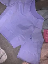 Gym Suit Workout-Clothes Crop-Top Short-Sleeve Active-Wear Yoga-Set Seamless High-Waist