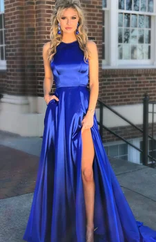 

Sexy Royal Blue Prom Dress 2019, Prom Dresses, Evening Gown, Graduation School Party Dress, Winter Formal Dress,