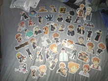 Fridge Stickers Guitar Laptop Anime Haikyuu Motorcycle Waterproof Luggage Travel 20/50pcs/pack