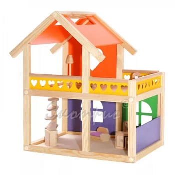 

Dollhouse with furniture cozy cottage