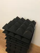 Wall-Panels Pyramid Studio-Treatment Acoustic-Foam Sound-Absorption 12pcs 25--25--5cm