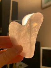 Tablero de Jade Guasha de cuarzo rosa, rascador de piedra Natural, herramientas para terapia de presión corporal, cara, cuello y espalda