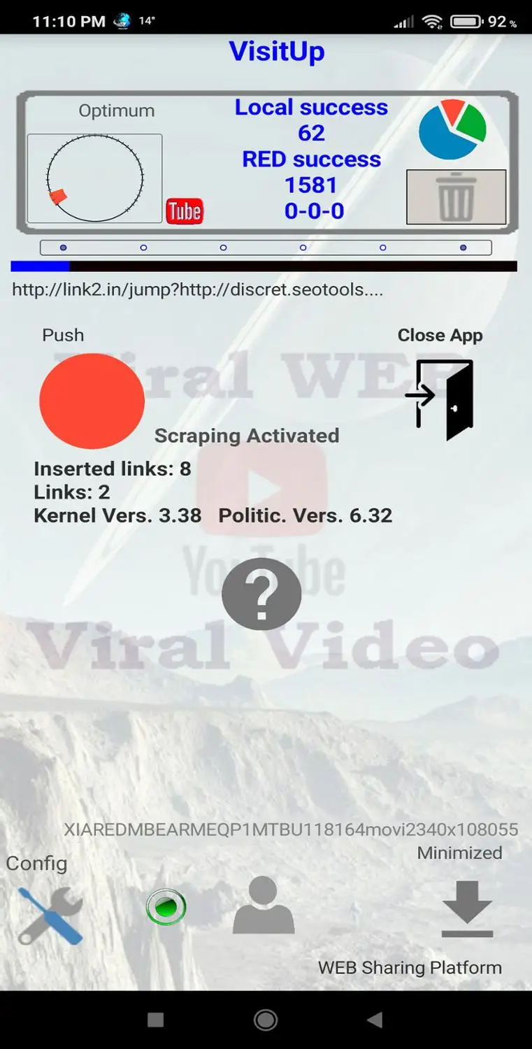 Generador de visitas WEB, visitas de YouTube, para influencers o webmasters. Aumenta tu posicionamiento SEO