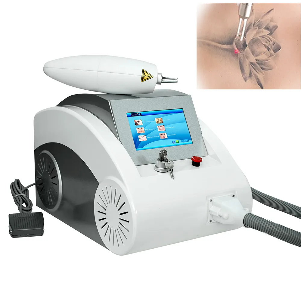 Портативный Q переключатель Nd Yag Лазерное удаление татуировки с использованием углеродного геля 1320nm