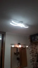 Led-Ceiling-Light Bedroom Curved-Design Restaurant Modern 2/3/4-lights AC85-265V 24W