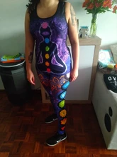 Ropa deportiva con estampado para mujer, conjunto de yoga de 2 piezas, conjunto de mallas sin costuras, Camiseta de tirantes para entrenamiento, pantalones deportivos