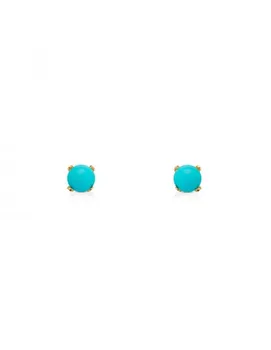 

Earrings Bebe or turquoise girl 4mm.
