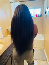 RESHINE-Peluca de cabello liso rizado 13x4, pelucas de cabello humano con encaje frontal Yaki europeo, peluca de cabello humano liso prearrancado