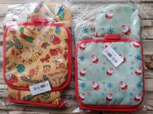 Party-Decoration-Supplies Gloves Kitchen-Mat Dining Christmas-Baking Natal Xmas New-Year