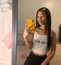 Rosabeauty-Peluca de cabello humano Remy para mujeres negras, 4x4 postizo Frontal de encaje, 28 y 30 pulgadas, pelo liso brasileño predespuntado