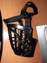 Bozal ajustable para perros de compañía, 7 tamaños, cesta de plástico resistente, diseño antimordedura, máscara bucal para perros y gatos 35, 1 Uds.