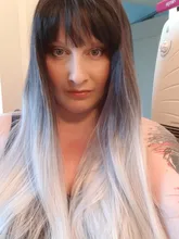 Peluca de pelo sintético para mujer, cabellera artificial de 26 pulgadas, largo, liso, negro, gris, con flequillo, Color gris, resistente al calor