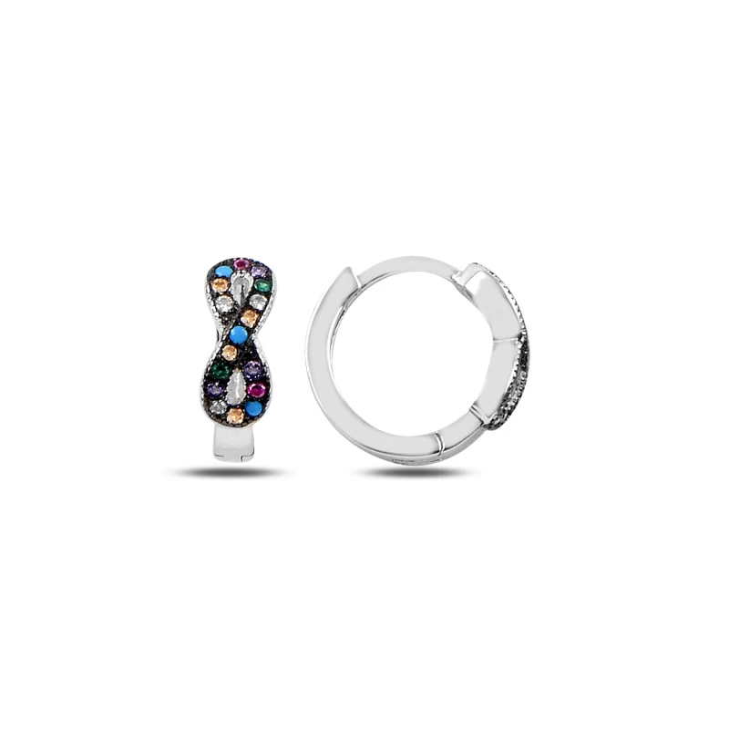

Armagano Mixed Zircon Cubic Zirconia Infinity Earrings