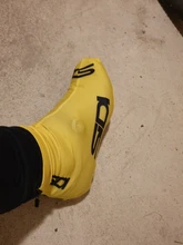 DICHSKI bicicleta a prueba de polvo protector para calzado de Ciclismo de las mujeres de los hombres zapatos de la bici de la cubierta a prueba de viento MTB bicicleta con cremallera chanclos en secado rápido