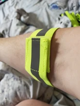 Correa reflectante para muñeca y pierna, correa de seguridad para tobillo, fluorescente, verde, cinturón de advertencia para cultivo en la oscuridad, ciclismo carrera nocturna, trotar