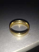 YOBEST-Anillo de boda de acero inoxidable para hombre y mujer, sortija de boda, Color dorado, 2018