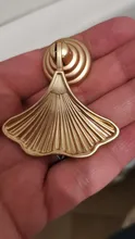 Cabinet Drawer Pulls-Knobs Furniture Dresser Wardrobe Cupboard Leaf Brass-Handles Gold
