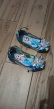 Disney-zapatos de cristal de Frozen para niñas, sandalias con nudo mariposa y tacón alto para fiesta de verano