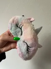 Mascarilla antifaz de fiesta con dibujos de unicornios, cubierta de felpa para dormir, para viajes, casa, niños, regalo
