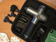 Pistola de masaje de alta frecuencia para relajación muscular, masajeador eléctrico con bolsa portátil, pistola de terapia para fitness