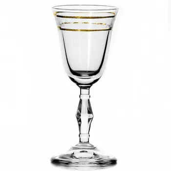 

Set of glasses "Queen" with gold border, 6 pieces, Volume 236 ml