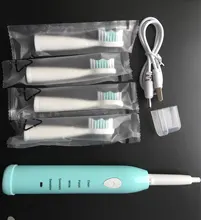 Cepillo de dientes eléctrico potente, ultrasónico, recargable por USB, blanqueamiento de dientes electrónico lavable, Oral