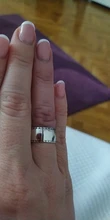 Personality Vintage Silver Color Large Smooth Rings for Women Adjustable Size Antique