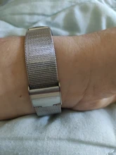 Correas de mi banda 5 adecuado para Xiaomi pulsera 3/4/5/6 Correa 04 línea 304 de metal de acero inoxidable pulsera