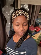 QY Hair-peluca con diadema trenzada para mujeres africanas, cabello negro, caja sintética, rizado