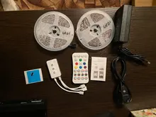 NEW WIFI LED Strip Light RGB 5050/2835 Flexible Ribbon Fita RGB Led Lights Tape Diode 20M-5M DC 12V and WIFI Controller