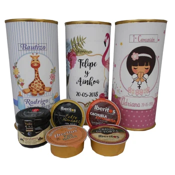 

6 pcs/personalized tin with marmalade, pates and cheese cake