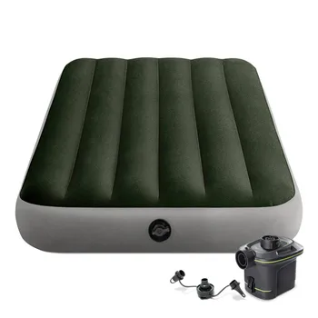 

Inflatable mattress single with inflator and Fiber-Tech INTEX