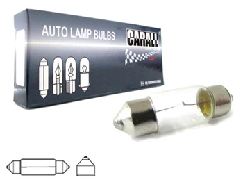 

10 PCs halogen lamp torpedo T11 C5W 12V 5W 39mm