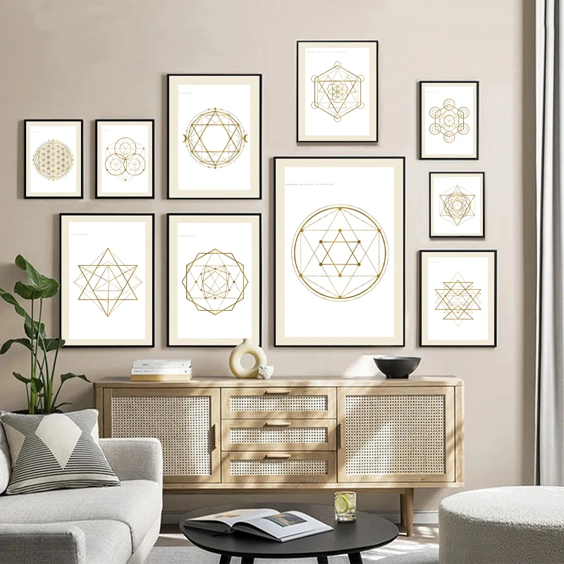 Crystal Grid Canvas Prints Home Decor