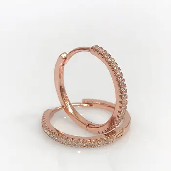 

Imported Cubic Zirconia Rosegold Silver Ring Earrings
