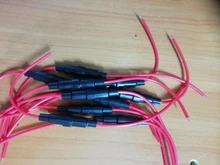 Glass-Tube Fuse-Holder 5x20mm-Fuse Screw-Type Quick-Blow 250V 10PCS with 22-Awg-Wire